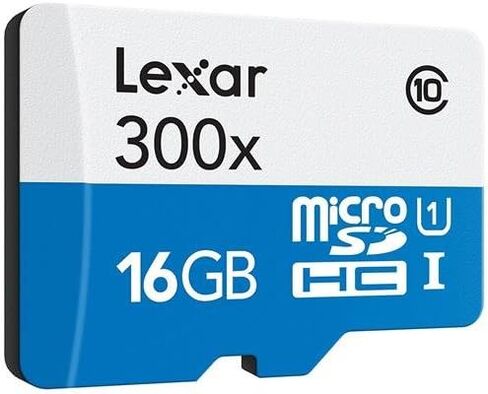 Lexar High-Performance MicroSDHC 300x 16GB UHS-I/U1 w/Adapter Flash Memory Card - LSDMI16GBB1NL300A in Kuwait