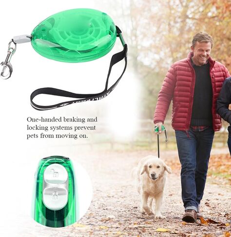 طوق صغير ومتوسط ​​طوق التلقائي القابل للسحب الكلب جرو السلسلة (الأزرق) in Kuwait