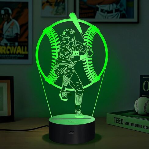 هدايا المشجع للفتيات، مصباح المشجع ثلاثي الأبعاد، ضوء ليلي المشجع مع 16 لونًا RGB للتحكم عن بعد مؤقت خافت، ديكور مروحة رياضية لغرفة الأطفال، هدايا عيد ميلاد الفتيات (المشجع) in Kuwait