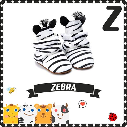 HsdsBebe Unisex Newborn Baby Cotton Booties Non-Slip Sole for Toddler Boys Girls Infant Winter Warm Fleece Cozy Socks Shoes in Kuwait