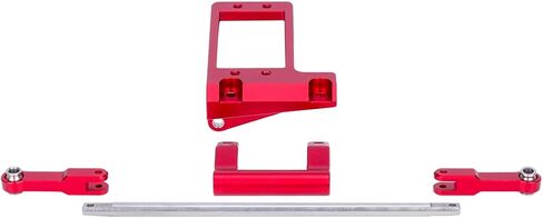 Aluminium CNC BAT Servo Mount with Hydraulic Steering Link for 1/10 RC Crawler Car VP Capra F9 Portal Axle LCG Chassis DIY Parts (Silver) in Kuwait