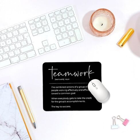 QIYUHOY Resilience Definition Square Black Mousepad,Inspirational Mouse Pads for Desk Home Office Gaming Working,Home Decor Accessories Supplies,9.5x7.9 inches in Saudi Arabia