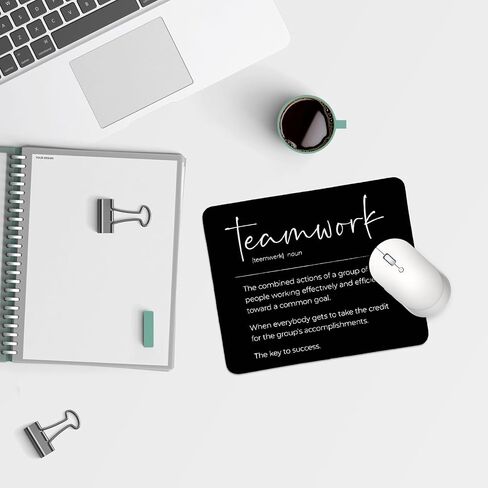 QIYUHOY Resilience Definition Square Black Mousepad,Inspirational Mouse Pads for Desk Home Office Gaming Working,Home Decor Accessories Supplies,9.5x7.9 inches in Saudi Arabia
