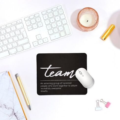 QIYUHOY Resilience Definition Square Black Mousepad,Inspirational Mouse Pads for Desk Home Office Gaming Working,Home Decor Accessories Supplies,9.5x7.9 inches in Saudi Arabia