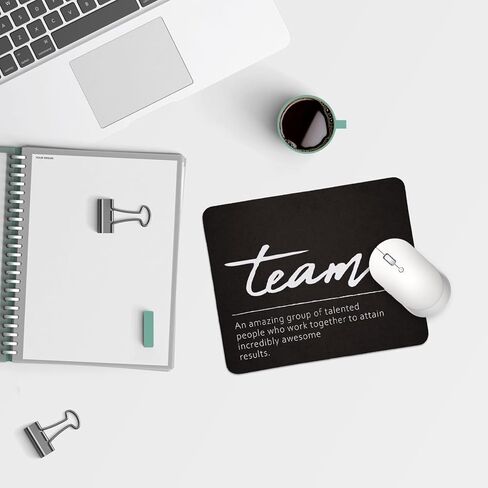 QIYUHOY Resilience Definition Square Black Mousepad,Inspirational Mouse Pads for Desk Home Office Gaming Working,Home Decor Accessories Supplies,9.5x7.9 inches in Saudi Arabia