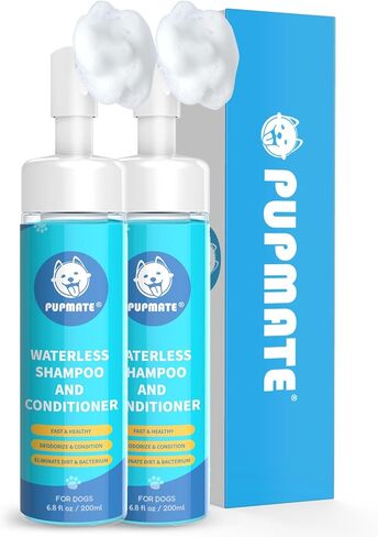 مخلب منظف | منظف ​​الرغوة لا شطف للكلاب القطط | 7 fl oz | لطيف وآمن | رائحة ممتعة | أقدام الحيوانات الأليفة نظيفة عميقة | زجاجة مع فرشاة السيليكون الناعمة القابلة للإزالة ، 2 زجاجات in Kuwait