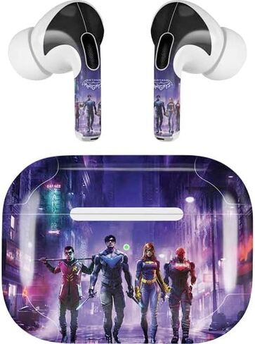 غلاف صوتي من Skinit متوافق مع Apple AirPods Pro (الجيل الثاني، 2022) - تصميم ذو غطاء أحمر مرخص رسميًا من Warner Bros in Kuwait