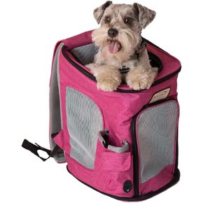 Armarkat Model PC301P Pets Pets Backpack Pet Carrier في التحرير والسرد الوردي والرمادي ، صغير/متوسط