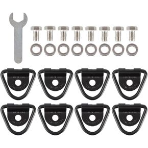 لربط الكلب الكلاب Ruffland Dog Down Kenel Consories - 8 Pack D Ring Kit مع مفتاح الربط والغسالات والبراغي