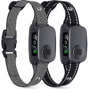 Bark Collar, Dog Bark Collar for Large Medium Dogs 30-120lbs, Automatic Waterproof Barking Collar with Beep Vibration and 5 Adjustable Sensitivity (Black, 1Pack)