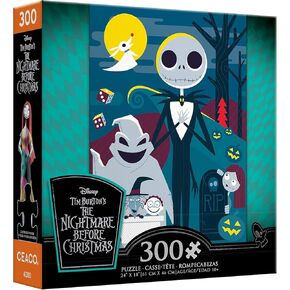 Ceaco - 5 in 1 Multipack - Disney - Tim Burton's The Nightmare Before Christmas - (2) 300 Piece, (2) 500 Piece, (1) 750 Piece Jigsaw Puzzles