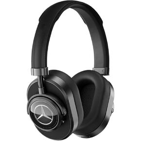 Master & Dynamic MW65 Active Noise-Cancelling Wireless Headphones – Bluetooth Over-Ear Headphones with Mic – Luxury Black Metal/Black Leather