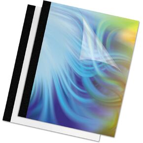 زملائه 5222801 الأغطية الحرارية ، 1/4 بوصة ، 31-60 SHT CAP ، 10/PK ، Clear/Black
