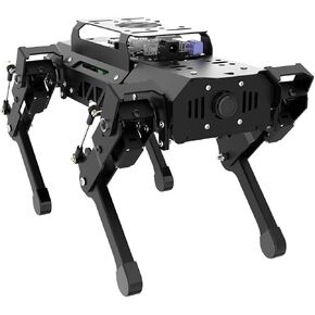 HIWONDER Quadruped Robot for RaspberryPi 5 ROS2 ROS1 Open Source AI Vision Smart Robot Dog for Adults and Teens, PuppyPi Advanced & RPi5 4GB
