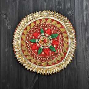 تطريز Gota Patti Flowers Patches للملابس ، بقع زين لأعمال التطريز ، زهور Gota للديكور ، الحرف اليدوية والزهور للتصميم (100 قطعة ، الذهب ، 4 سم)