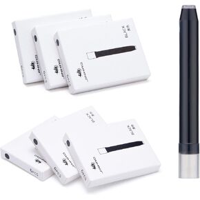 Jinhao 10 Fountain Pen Ink Cartridges Black Color, Set of 36 Ink Cartridge Refill, 5.5mm Bore Diameter, Compatible with Majohn A1 A2