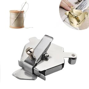 Magnetic Sewing Guide, Polygonal Hemmer Guide for Sewing Machine, 2025 Upgraded Multi-Purpose Magnetic Stainless Steels Guide for Sewing Machine, Quilting Supplies and Accessories (Golden)