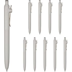 三菱鉛筆 Uniball Zento Basic Rollerball Pen ، 0.5 ملم ، حبر أسود قائم على الماء ، فائق السلع مع احتكاك مخفض ، حزمة 10 (UBNZS05.24)