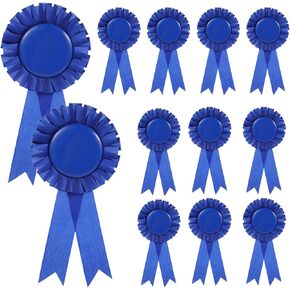 12 PCS Blank Award Ribbon Blue Ribbon Award Medals ، الفائز بالاعتراف بالفوز ، شرائط Rosette Medal 1st Place ، وشرائط النصر الفائزة لمسابقات الأحداث الرياضية المنافسة