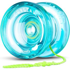 MAGICYOYO K2 Responsive Yoyo for Kids, Professional Yoyo for Beginner, Dual Purpose Yo-yo Replacement Unresponsive Bearing for Adults/Advanced+12 Yo yo Strings+Bearing Remover (Yellow Green Gradient)