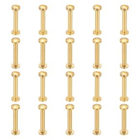 براغي Patikil Chicago ، 20 مجموعة m4x22mm نحاس شيكاغو برغي فيليبس الربط
