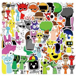 100 Pcs Sprunk Stickers Set Popular Game Stickers for Kids Birthday Decorations Easter Gifts