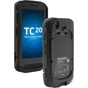 TC20 Protective Bumper Case for Zebra TC20 TC200J TC25 Full Touch Barcode Scanner Mobile Computer, Rugged TPU Rubber Cover Fall-Resistant, for Devices Without Keyboards