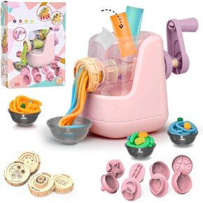 مجموعات عجينة الألوان للأطفال ، آلة المعكرونة لأدوات PlayDoh ، مجموعات PlayDough للأطفال الذين تتراوح أعمارهم بين 4-8 ، إبداعات المطبخ للفتيات الفتيان 3+ (12 لونًا العجين)