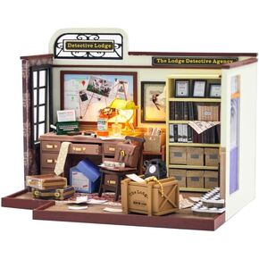 أنشئ حلمك في المنزل الصغير مع مجموعة DIY Miniature House - زخرفة الأثاث الخشبي للبالغين والمراهقين والأصدقاء! (منزل عيد الميلاد)