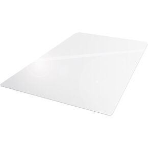 Floortex Polycarbonate Chair Mat 53" x 48" for Plush Pile Carpets, Clear, Model:FR1113427ER
