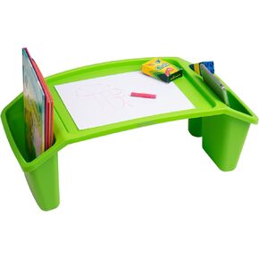 Mind Reader Kids Lap Desk, Set of 2, Activity Tray, Drawing, Stackable, Portable, Plastic, 22.25" L x 10.75" W x 8.5" H, Pink