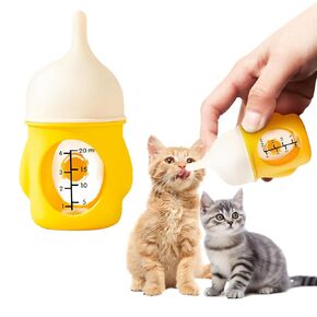 OneNine Pet Feeding Bottle, Puppy Bottles for Nursing, Kitten Bottles for Nursing Newborn, Milk Bottles for Feeding Newborn Puppies, 20ml Puppy Bottles for Nursing Small Animals (Blue)