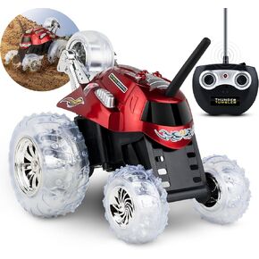 سلسلة Black Series Thunder Thunder Tumbler Children Control Control Spinning Spinning Stunt ، Red