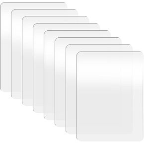 8 Pcs Clear Acrylic Cutting Pads, Clear Cutting Plate Acrylic Cutting Pads for Embossing Crafting (8.7 x 6.1 Inches)