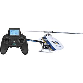 OMPHOBBY M2 EVO MK2 Ready To Fly RC Helicopter Outdoor Dual Brushless Motors Direct-Drive 6CH Remote Control Helicopters for Adults, 3D RC Plane with Remote Control Mini Drone RTF White
