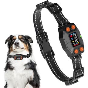 GPS Wireless Dog Fence System Invisible Electric Fence for Dog,Three Modes Adjustable Underground GPS Dog Collar Fence System Range from 25 to 999 Yards, Waterproof Pet Containment System-Outdoor Use