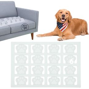 Peachtree Pet Made in USA (6 Pack) Clear Humane Scat حصيرة للحفاظ على الكلاب خارج الأريكة والكلاب رادع ركوب الأمواج - حل حامي أثاث الحيوانات الأليفة الخالي من الألم للداخل (الأريكة بالحجم الكامل)