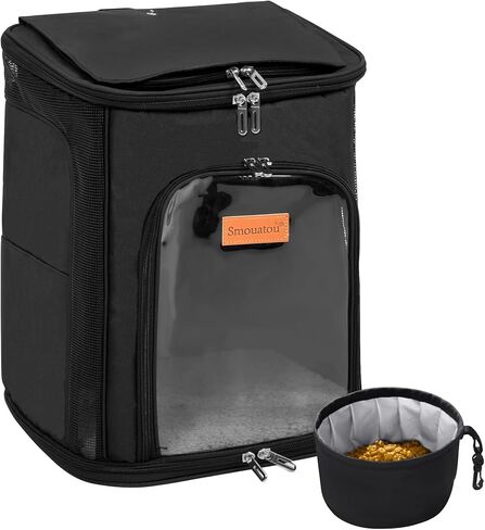 Cat Carrier, Dog Carrier, Cat Bag Carrier, Cat Travel Carrier, Soft-Sided Cat Bag Pet Carriers (Black) in Saudi Arabia