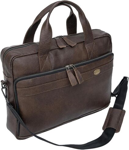 Handmade Genuine Cowhide Leather Laptop Bag | Business Travel Laptop Messenger Bags in Saudi Arabia