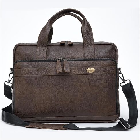 Handmade Genuine Cowhide Leather Laptop Bag | Business Travel Laptop Messenger Bags in Saudi Arabia