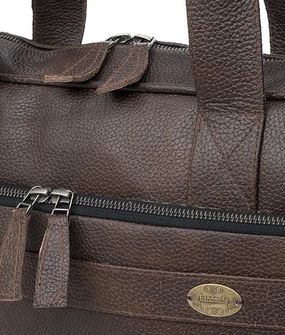 Handmade Genuine Cowhide Leather Laptop Bag | Business Travel Laptop Messenger Bags in Saudi Arabia