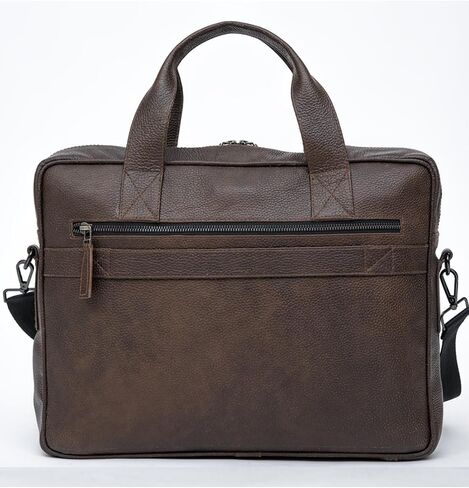 Handmade Genuine Cowhide Leather Laptop Bag | Business Travel Laptop Messenger Bags in Saudi Arabia
