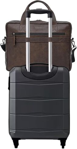 Handmade Genuine Cowhide Leather Laptop Bag | Business Travel Laptop Messenger Bags in Saudi Arabia