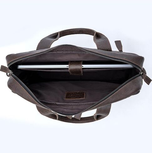 Handmade Genuine Cowhide Leather Laptop Bag | Business Travel Laptop Messenger Bags in Saudi Arabia