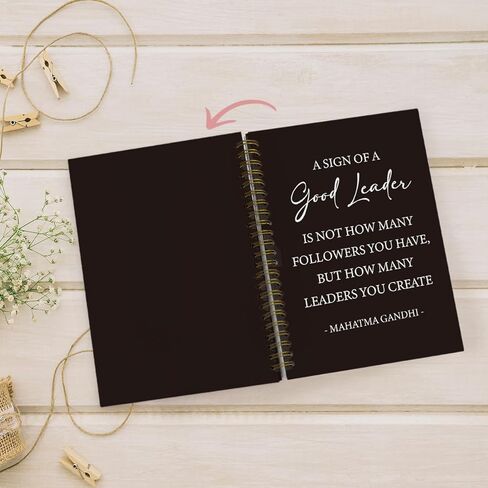 دفاتر ملاحظات ملهمة لتعريف الحصباء للعمل، هدايا مكتبية تحفيزية للنساء والرجال وزملاء العمل، واللوازم المكتبية والإكسسوارات، دفتر ملاحظات حلزوني 5.5 × 8.3 بوصة in Kuwait