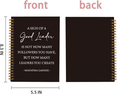 دفاتر ملاحظات ملهمة لتعريف الحصباء للعمل، هدايا مكتبية تحفيزية للنساء والرجال وزملاء العمل، واللوازم المكتبية والإكسسوارات، دفتر ملاحظات حلزوني 5.5 × 8.3 بوصة in Kuwait