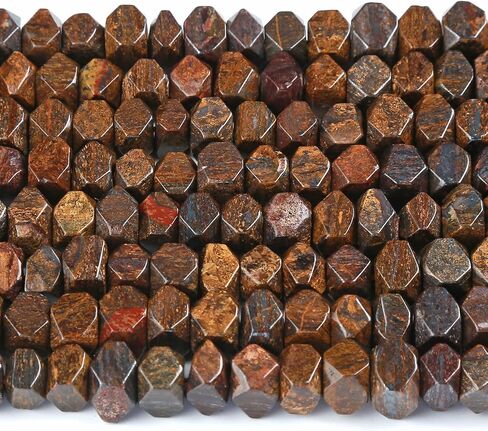 6 * 11mm 25pcs Natural Bronzite Irregular Special Cut Stone Beads Loose Beads for Jewelry DIY Making Bracelet 7.5inch in Saudi Arabia