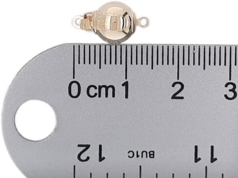 10MM 14K Solid Yellow Gold Bead Safety Clasp Pearl Clasps use with Pearl Strands by CRAFT WIRE in Kuwait