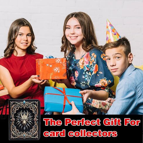 Retro Life Tree Card Binder 4-Pocket Card Holder Album 400 Pocket, Life Tree Trading Gamecards Holder Zipper Case Collector Album for Game Sports Collector Gift in Kuwait