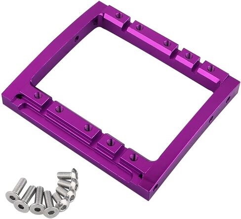 LCG Winch Dual Servo Mounts Bracket for 1/10 RC Rigs Crawler Capra SCX10 II Axle Comp TGH Rails LCG Chassis Kit Upgrade Part (Purple) in Saudi Arabia